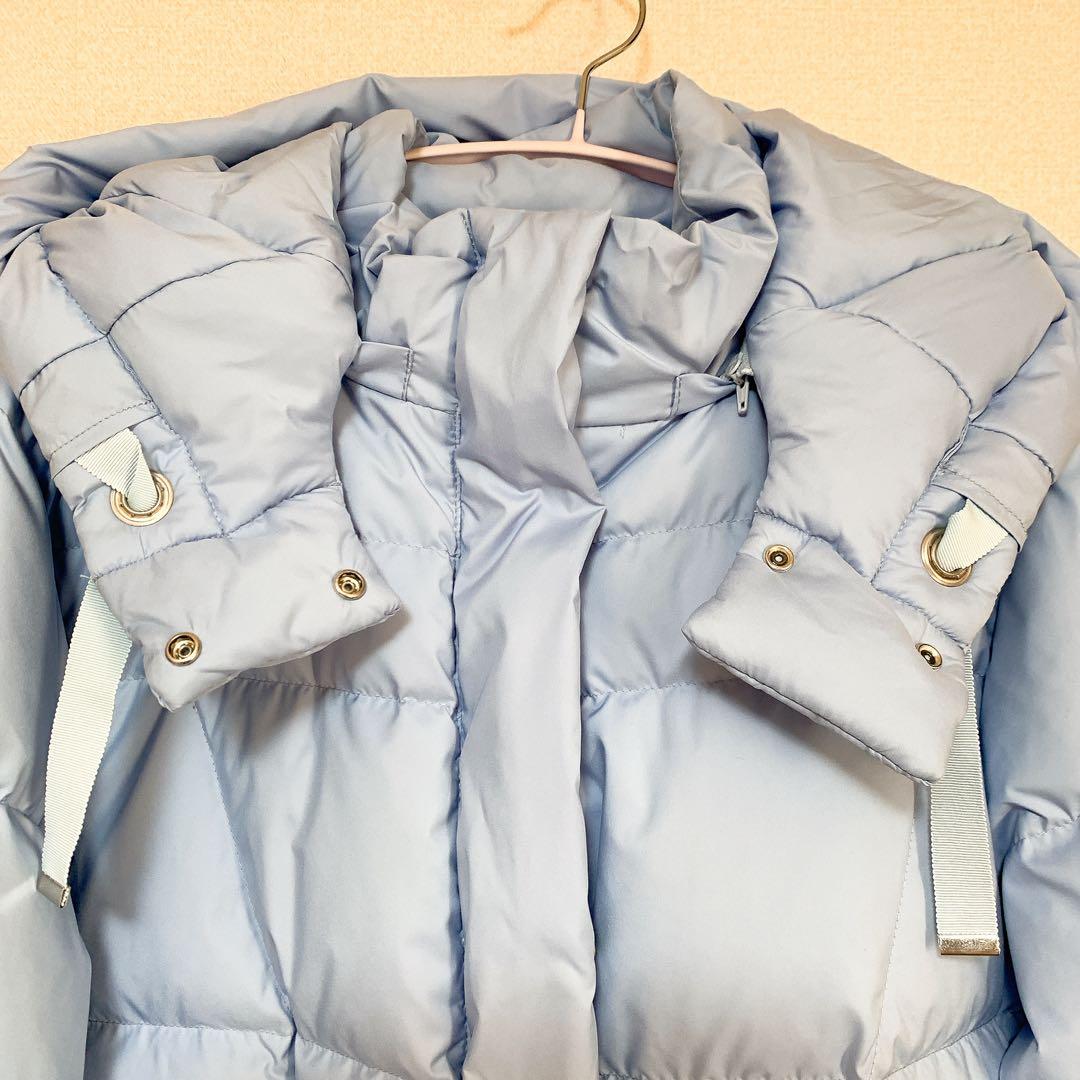 未使用メゾピアノジュニア 【撥水】暖かポケット リサイクルダウンブルゾン 150