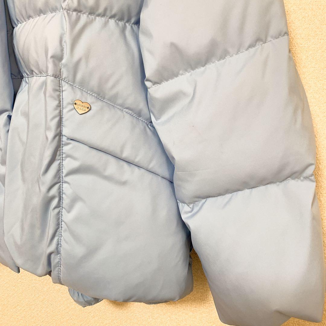 未使用メゾピアノジュニア 【撥水】暖かポケット リサイクルダウンブルゾン 150