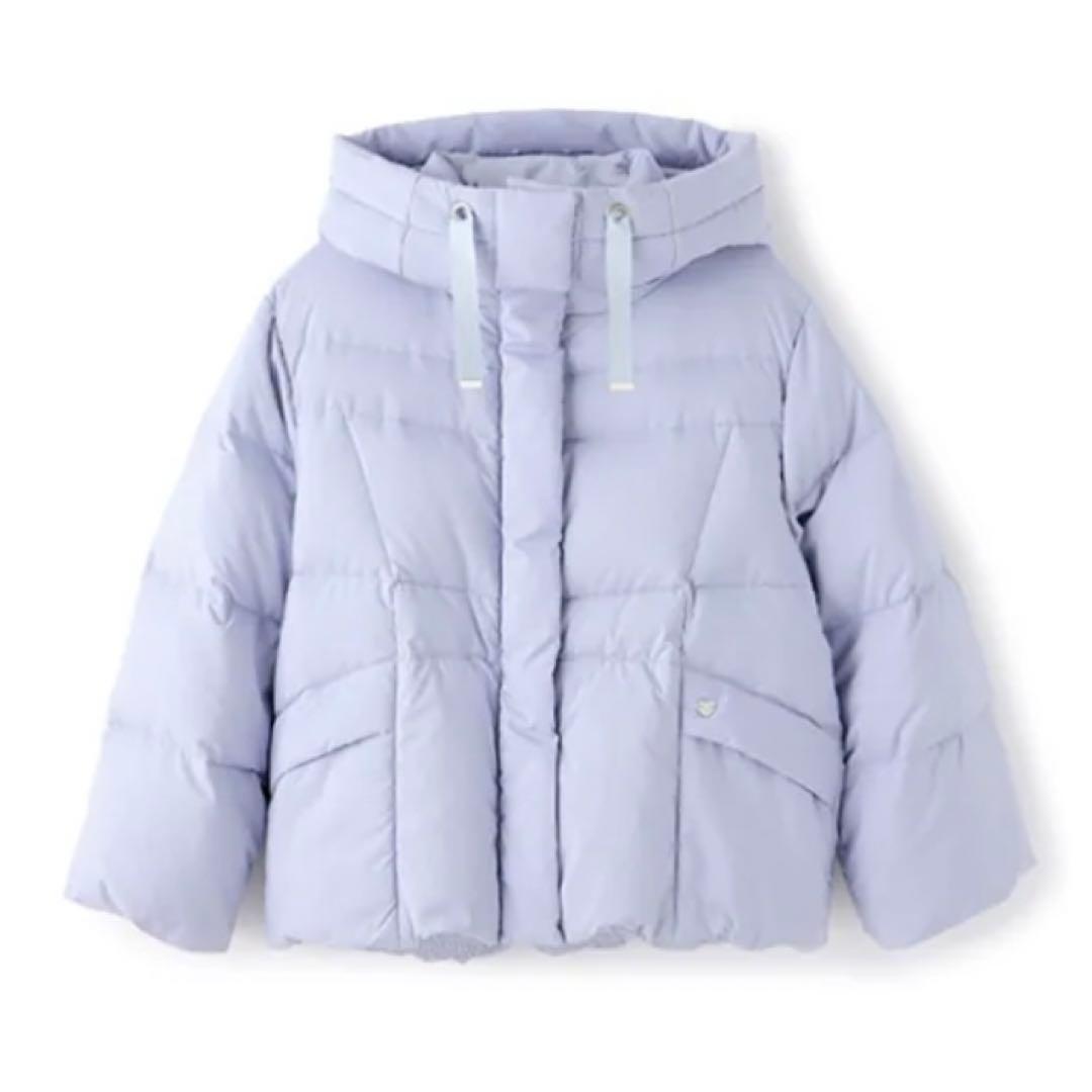 未使用メゾピアノジュニア 【撥水】暖かポケット リサイクルダウンブルゾン 150