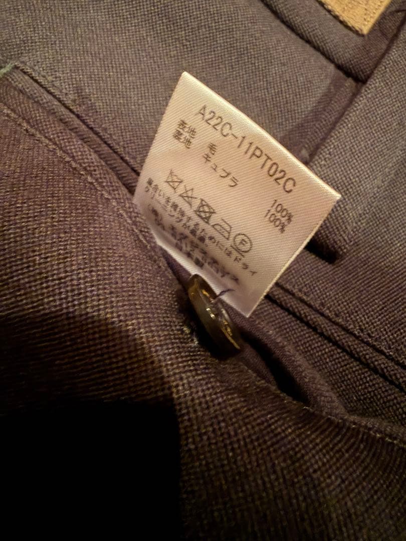 MARKAWARE　タキシードクロス　バラックドレストラウザーズ　Size2