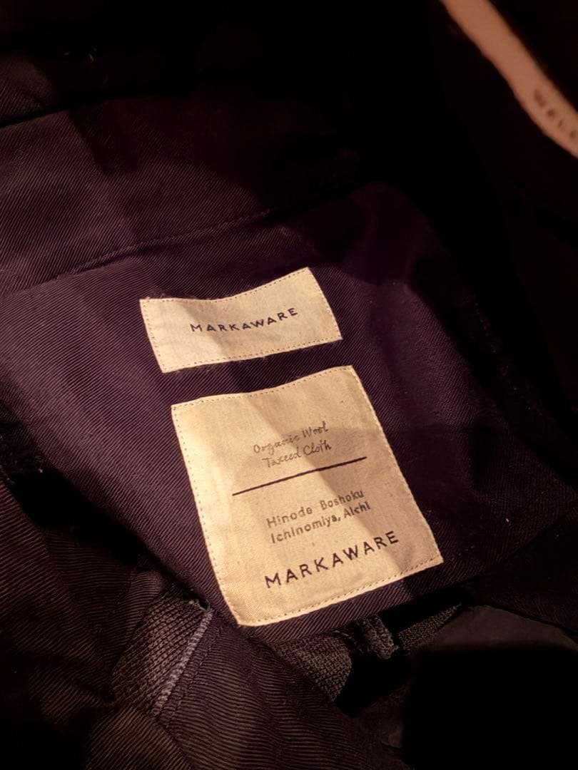 MARKAWARE　タキシードクロス　バラックドレストラウザーズ　Size2