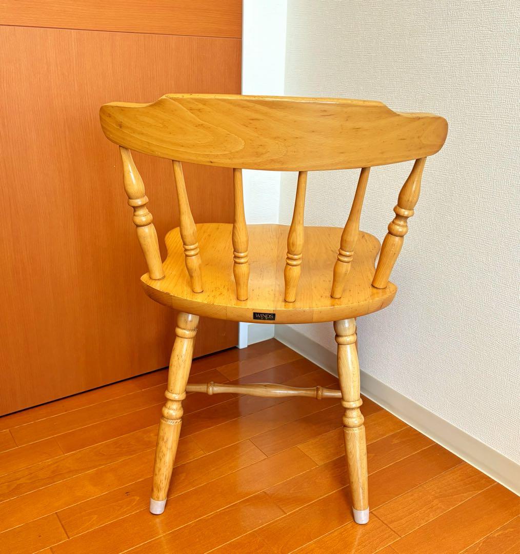 飛騨家具 WINDS 太平 ダイニングチェア ② 2脚 レトロ モダン ウインザ