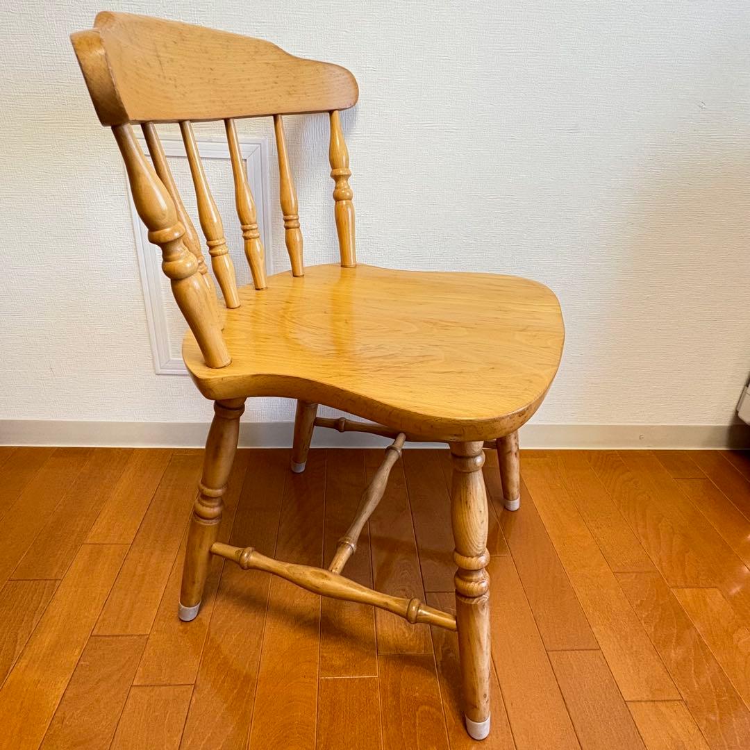 飛騨家具 WINDS 太平 ダイニングチェア ② 2脚 レトロ モダン ウインザ