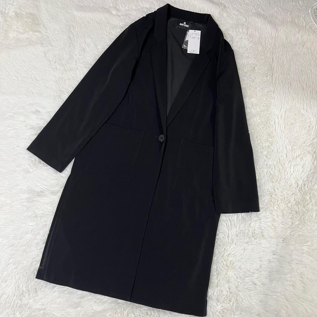 【新品タグ付】マリークワント ロングコート ジャケット Mサイズ ブラック