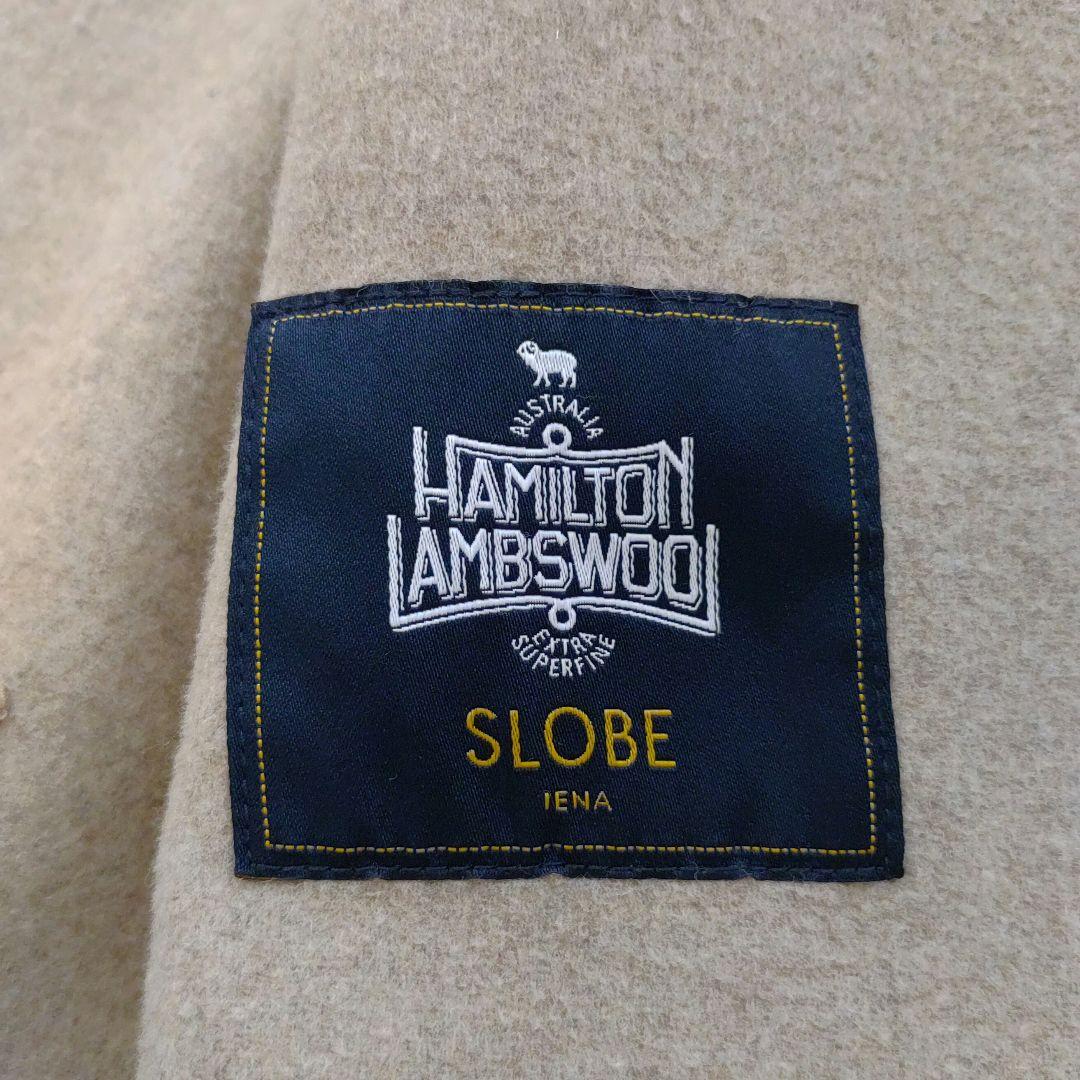 スローブイエナ ハミルトン ダブルフェイス ショート コート ウール コクーン