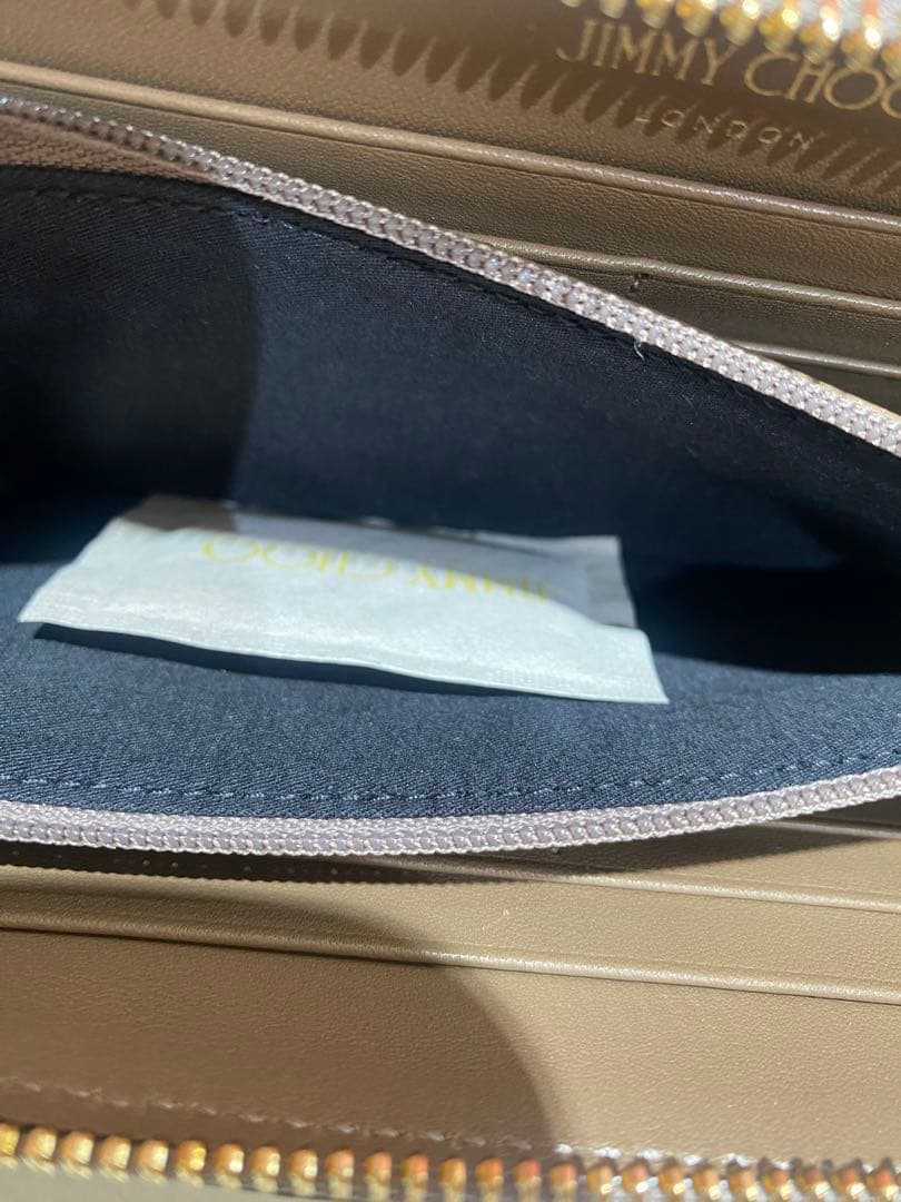 【極美品】ジミーチュウ スター スタッズ ラウンドファスナー 長財布 レザー