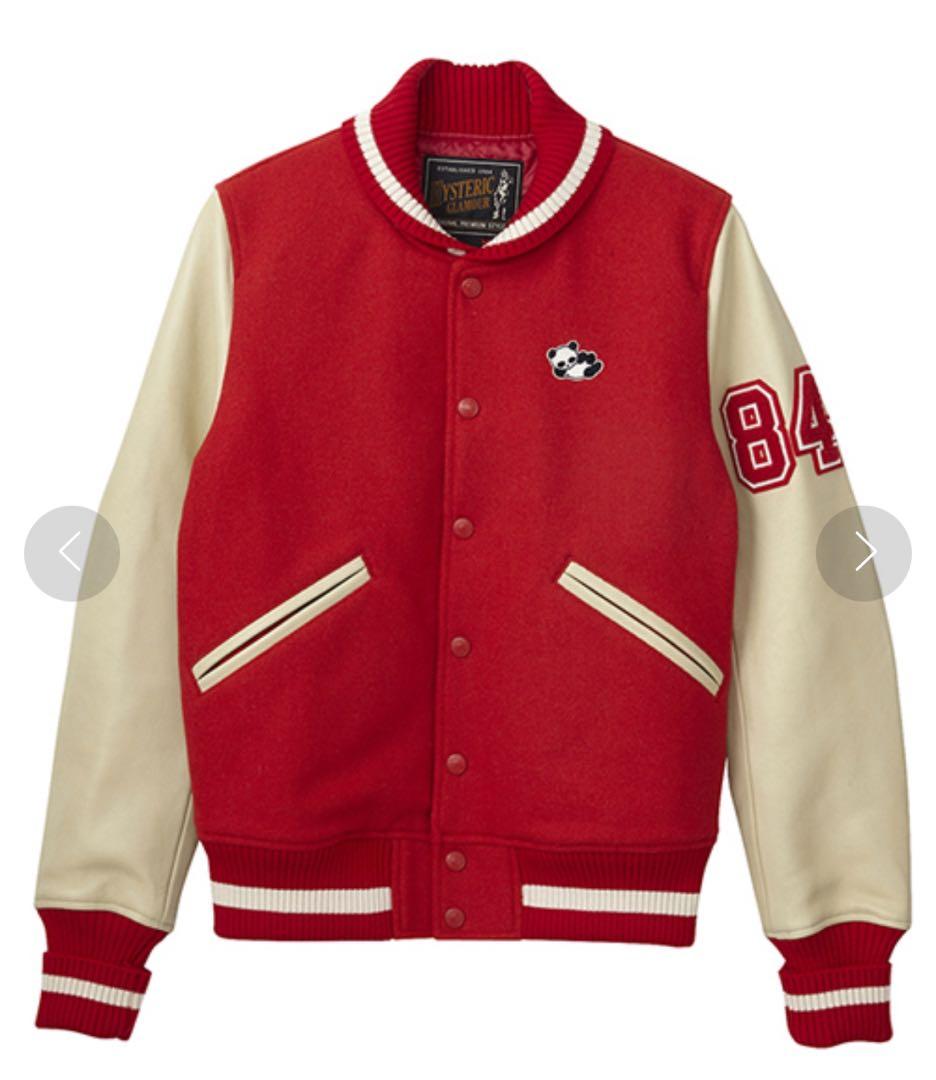 ヒステリックグラマー 「PANDA」MANIA スタジャン　赤　Sサイズ