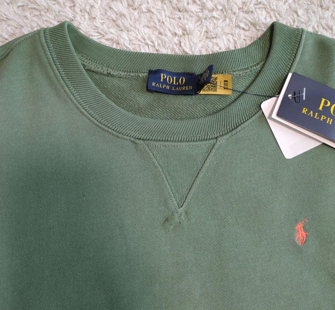 【タグ付極美品】ポロラルフローレン　トレーナー　　現行タグ　バッグロゴ刺繍