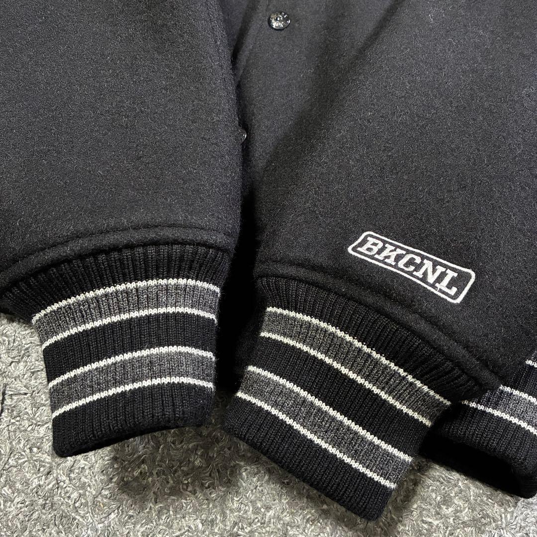 【美品】バックチャンネル ウールスタジャン STADIUM JKT Mサイズ 黒