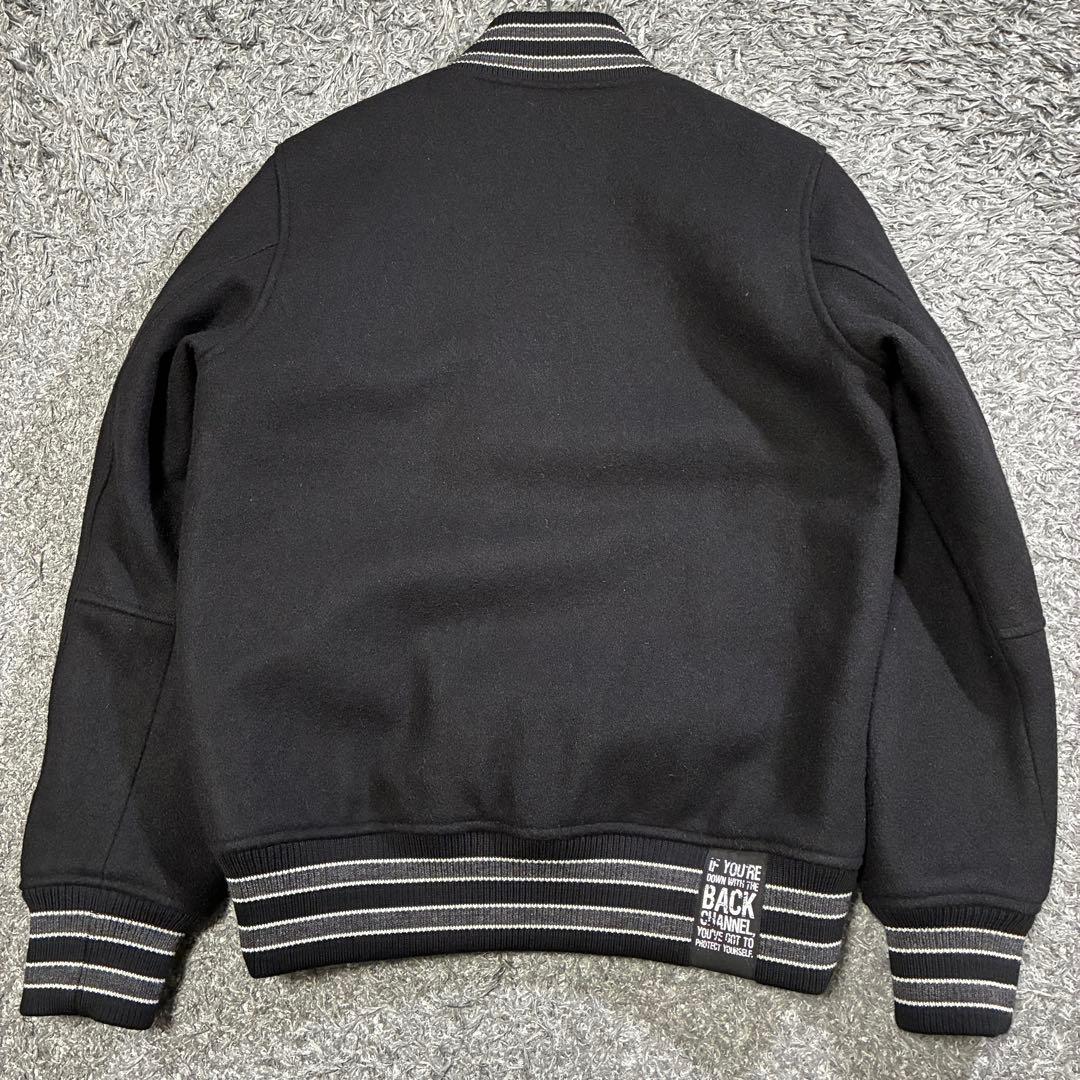【美品】バックチャンネル ウールスタジャン STADIUM JKT Mサイズ 黒