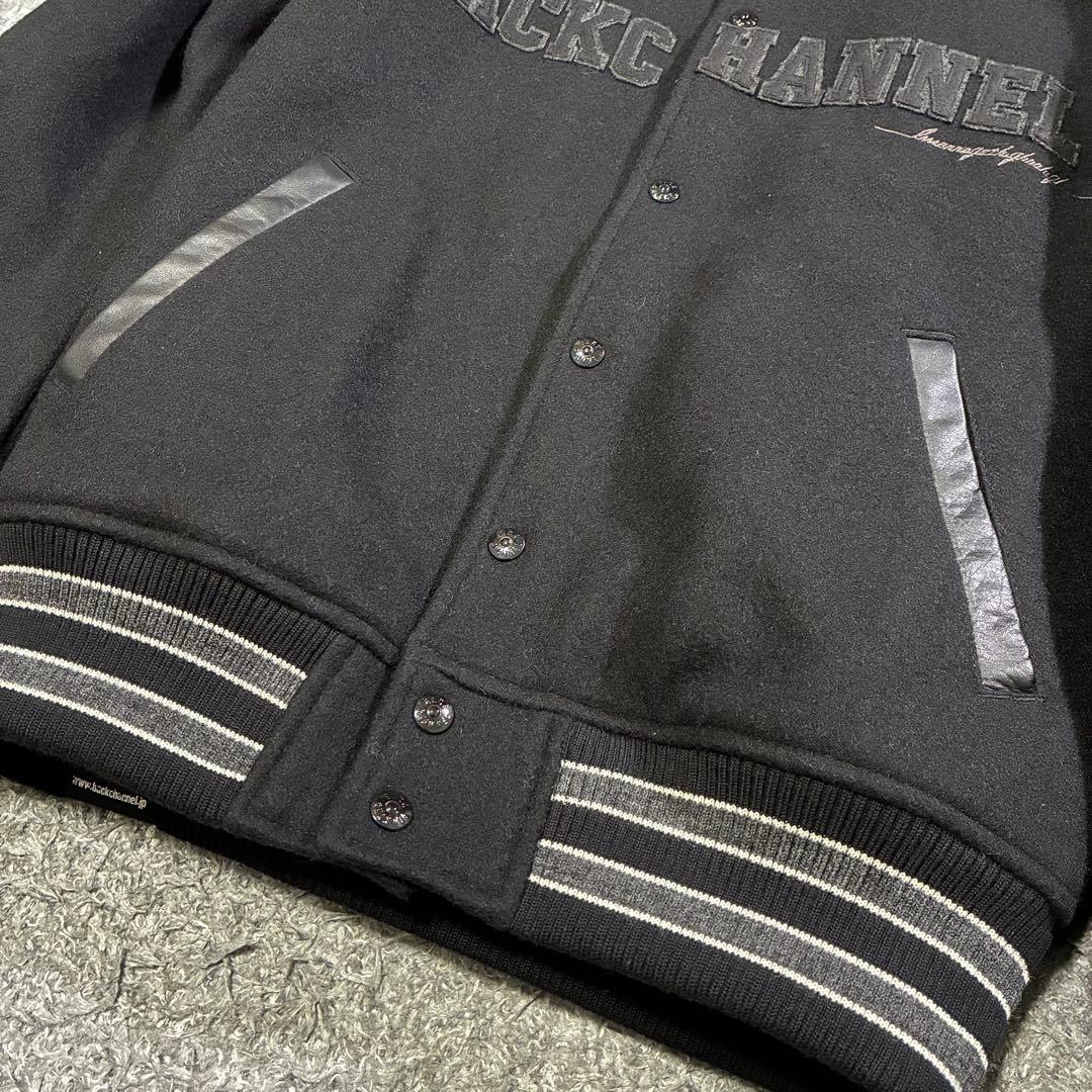【美品】バックチャンネル ウールスタジャン STADIUM JKT Mサイズ 黒