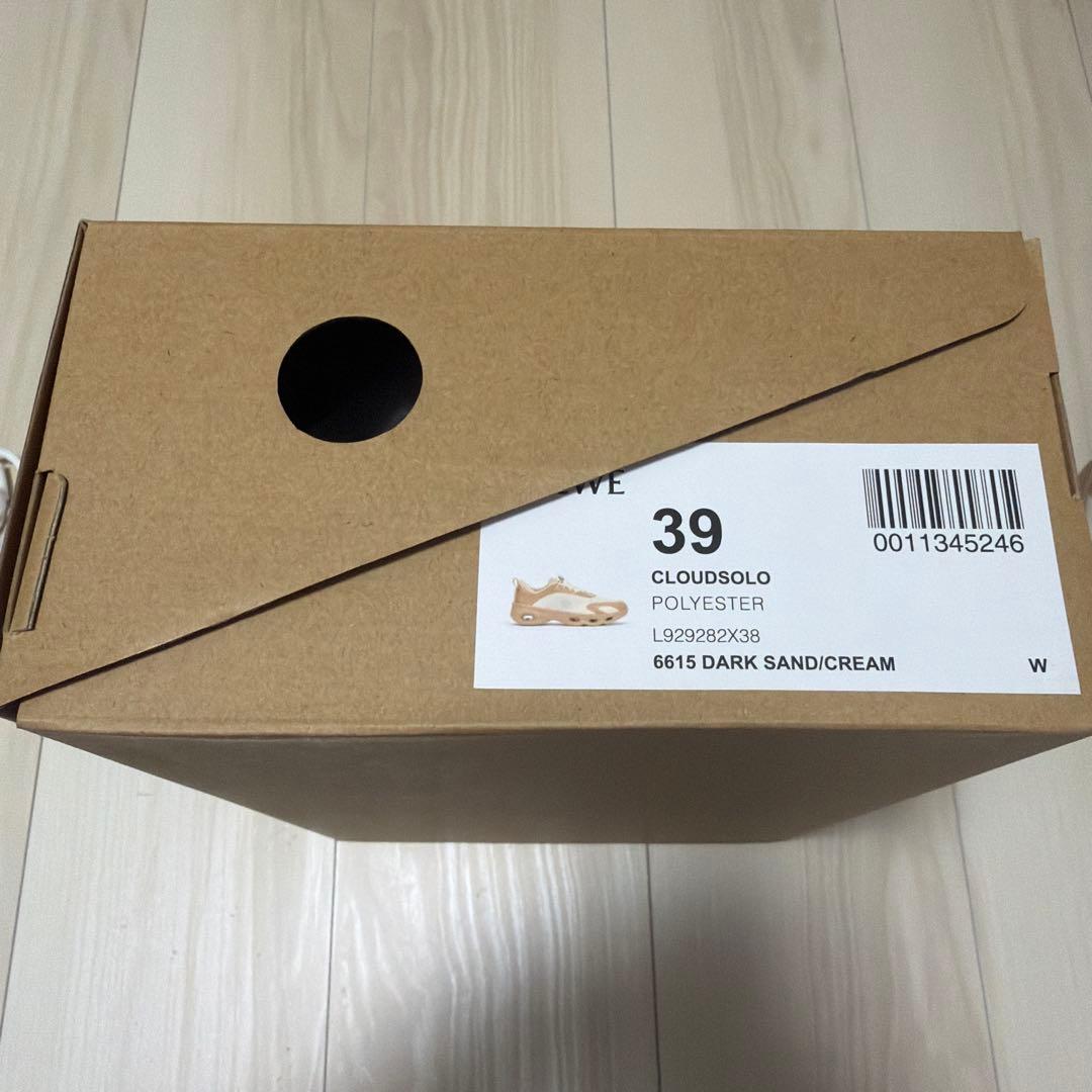 【特別値下げ】LOEWE×On.CLOUDSOLOスニーカー 39 ダークサンド