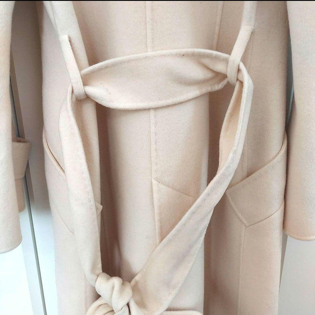 美品♡【FOXEY】カシミヤ100% チェスターコート クリーム 38