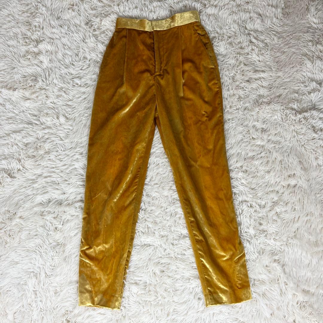 【極美品】2023年 トゥモローランドビー ベロアパンツ イエロー 定価8.4万