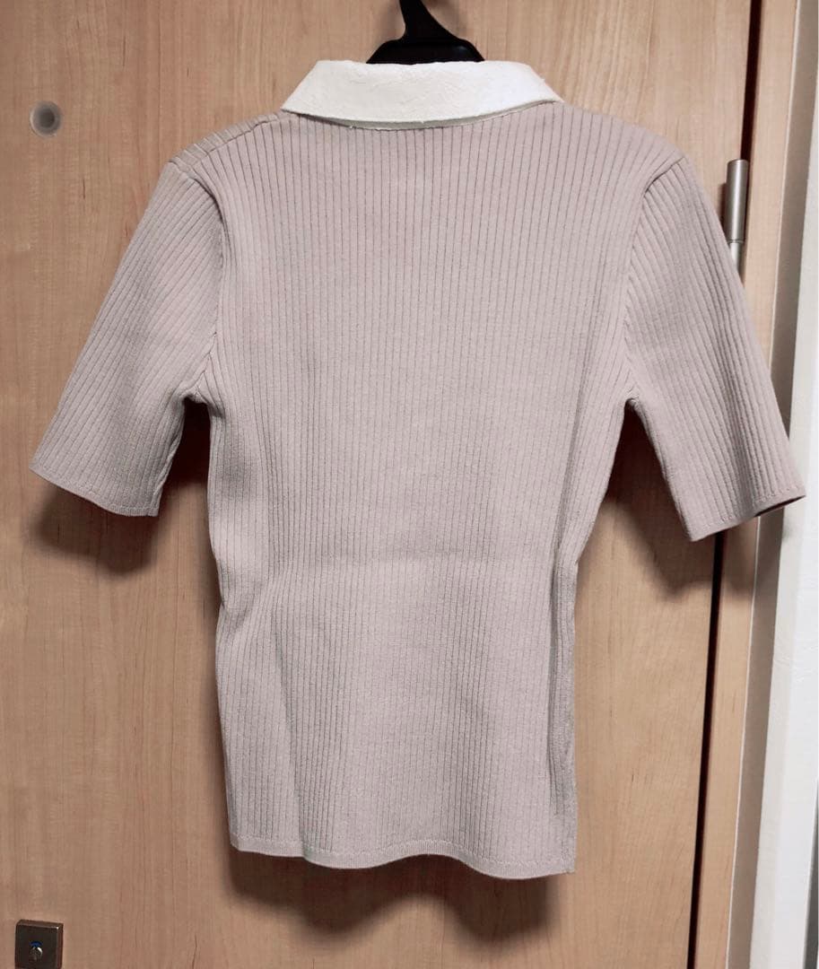 アプワイザーリッシェ　新作　レース衿リブニット　40