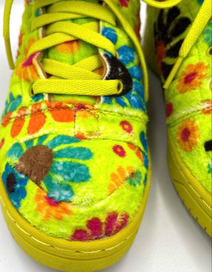 美品　アディダスadidas ジェレミー・スコット　ハイカット スニーカー クマ