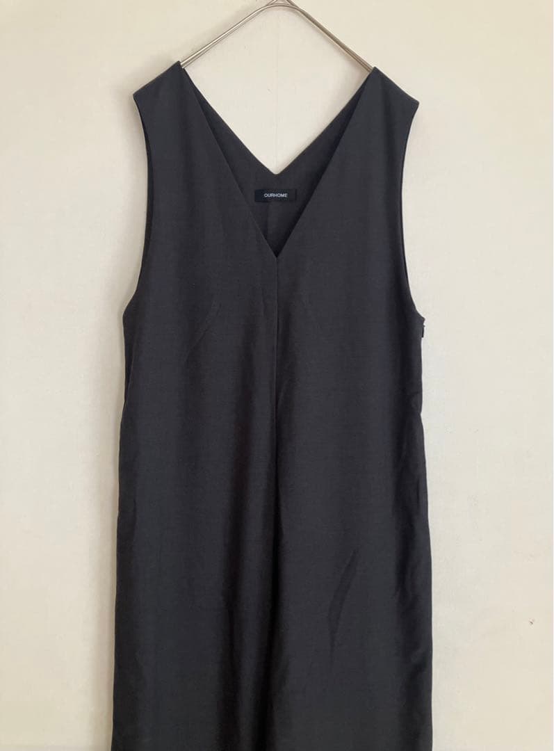 2回着用のみ美品●OURアワーホーム●ゆったりシルエットのオールインワン