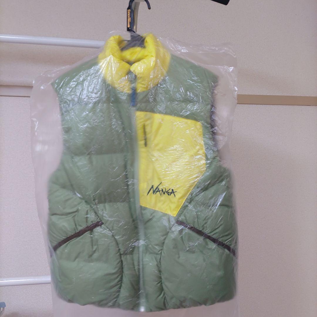 NANGA　マゼノリッジ　ベスト　サイズM　カーキ／イエロー