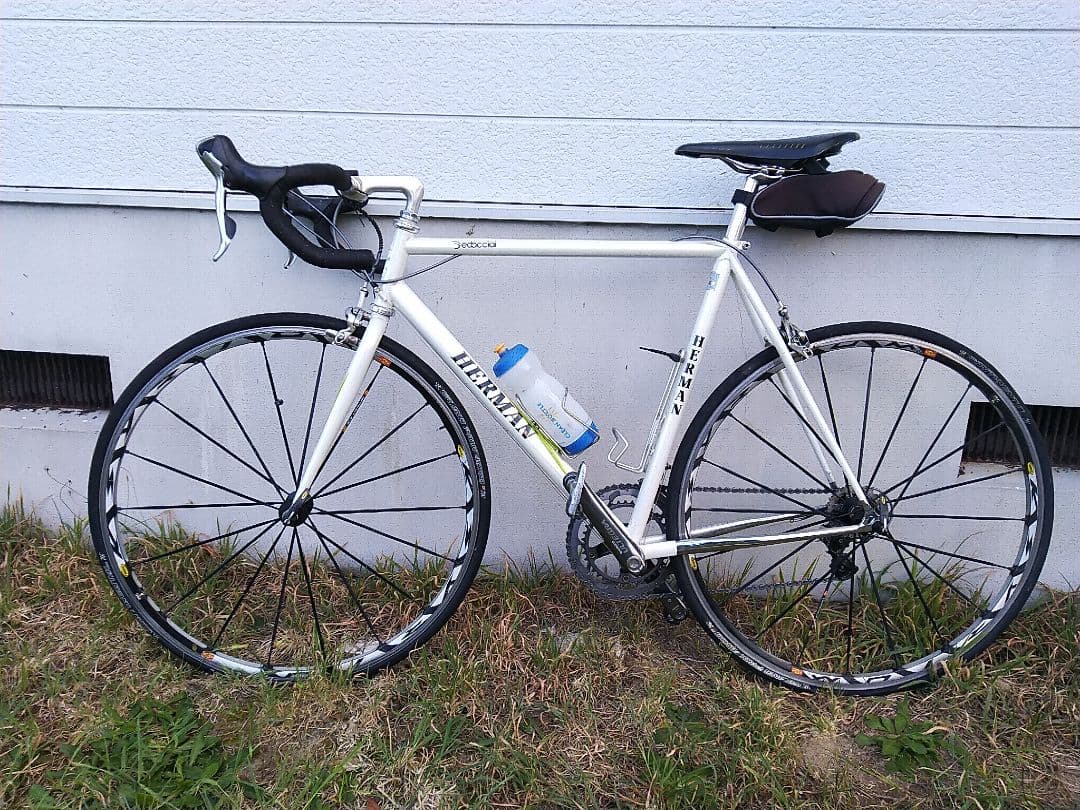 クロモリフレーム　C-C550　パールホワイト