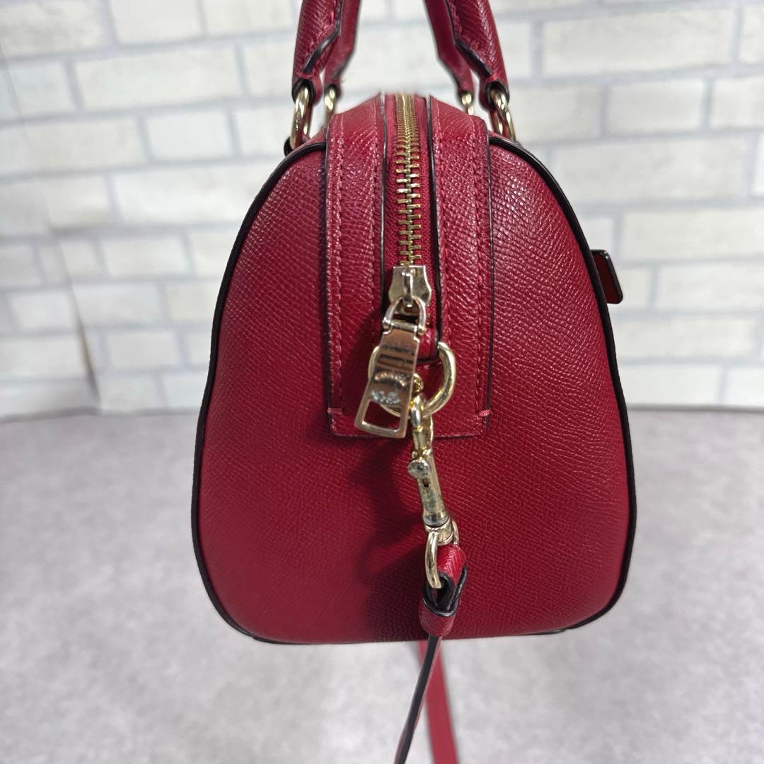 COACH コーチ ローアン サッチェル 2way ショルダーバッグ レッド