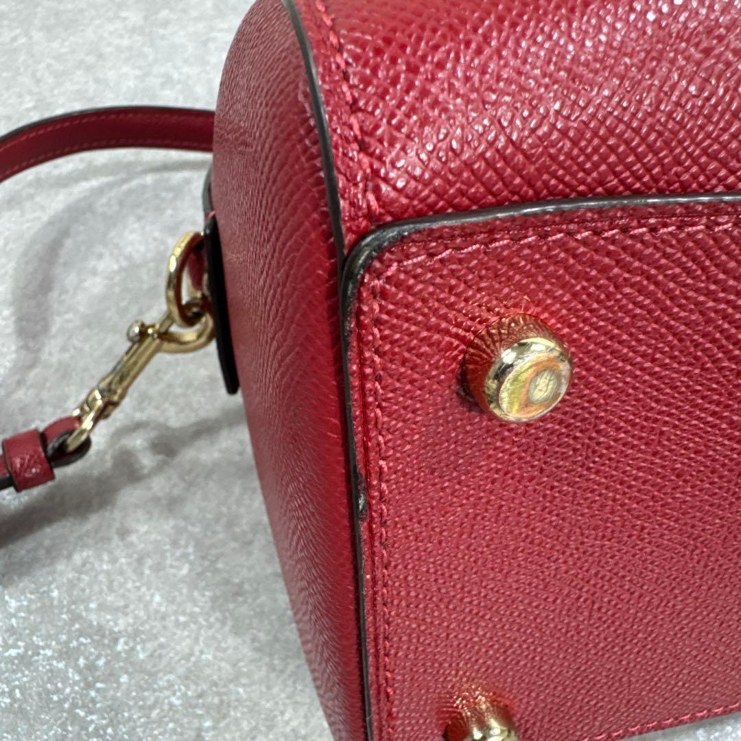 COACH コーチ ローアン サッチェル 2way ショルダーバッグ レッド