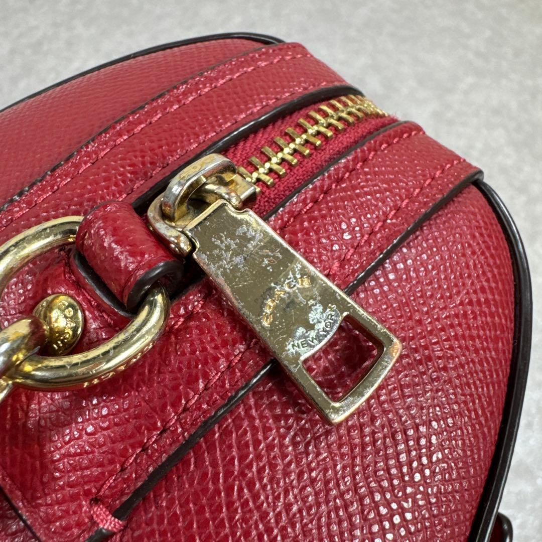 COACH コーチ ローアン サッチェル 2way ショルダーバッグ レッド