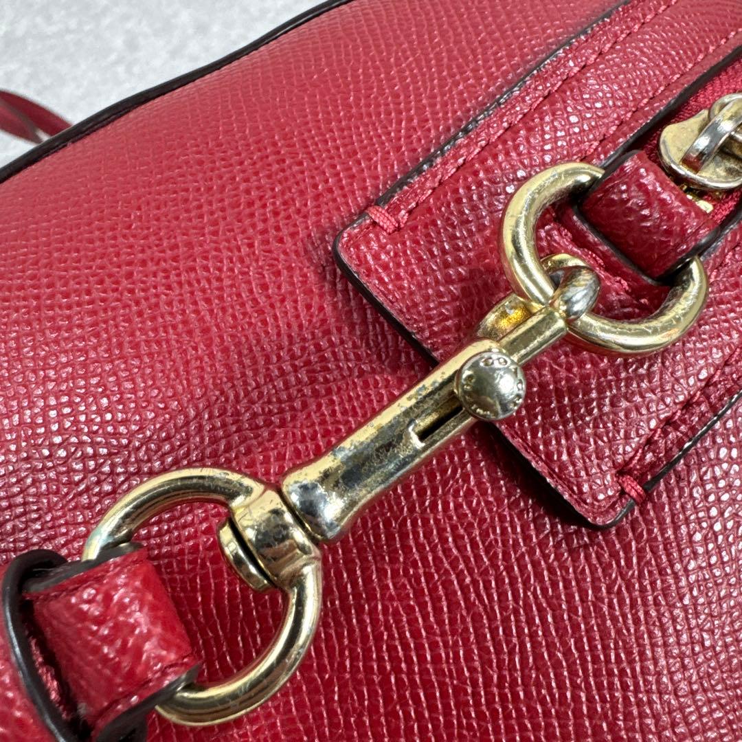 COACH コーチ ローアン サッチェル 2way ショルダーバッグ レッド
