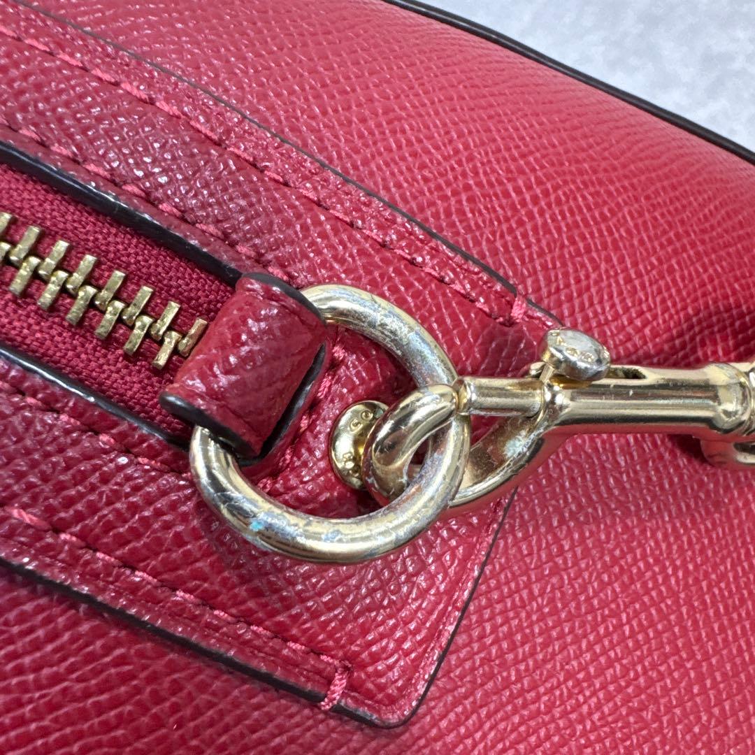 COACH コーチ ローアン サッチェル 2way ショルダーバッグ レッド