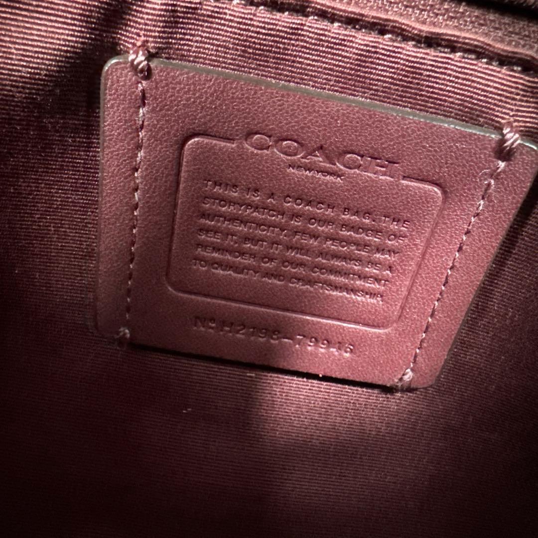 COACH コーチ ローアン サッチェル 2way ショルダーバッグ レッド