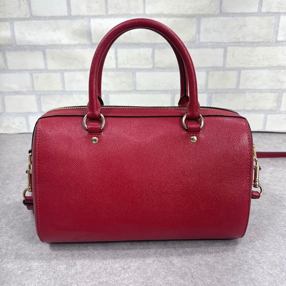 COACH コーチ ローアン サッチェル 2way ショルダーバッグ レッド