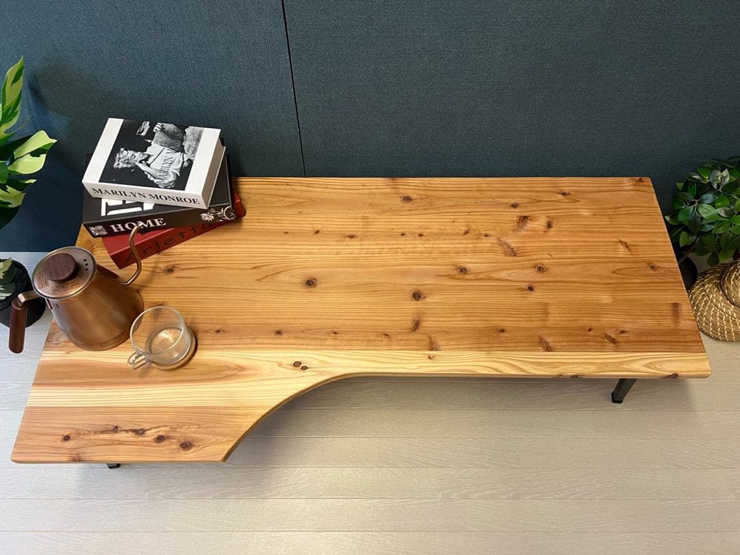 【在庫整理】 ローデスク 120cm 60cm 45cm スギ 折りたたみ脚