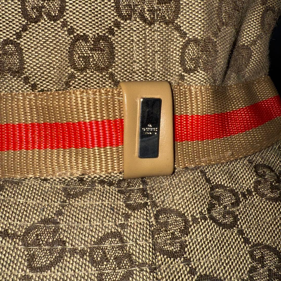 美品　GUCCI モノグラムハット　イタリア製