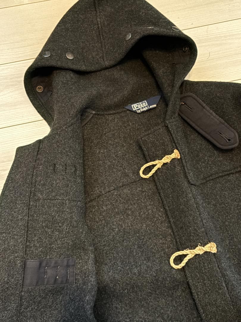 美品90S★ポロ ラルフローレン【ダッフルコート】L ウール ヴィンテージ