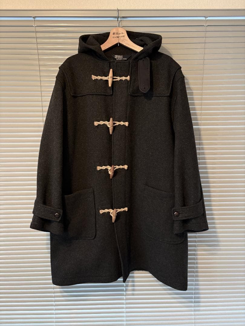 美品90S★ポロ ラルフローレン【ダッフルコート】L ウール ヴィンテージ
