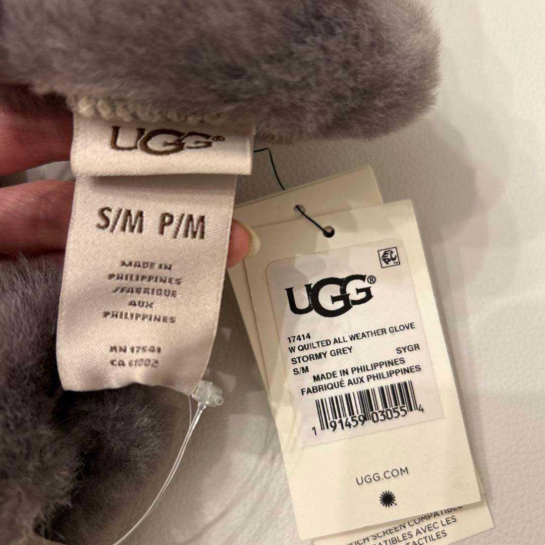 【新品】UGG キルティングオールウェザーグローブブラックS/Mタッチスクリーン