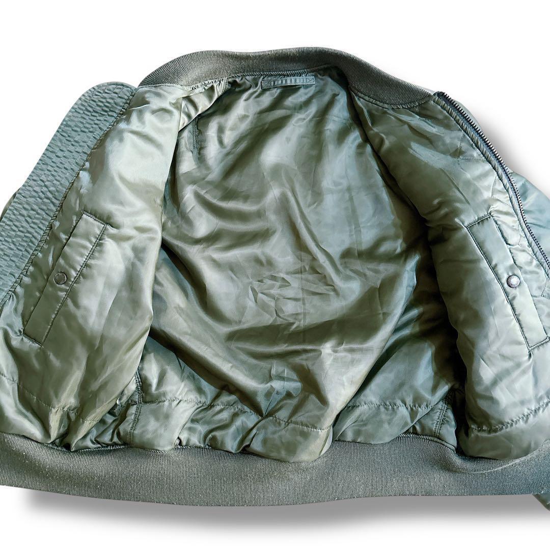 AVIREX MA-1 リバーシブル フライトジャケット 刺繍 ワッペン L