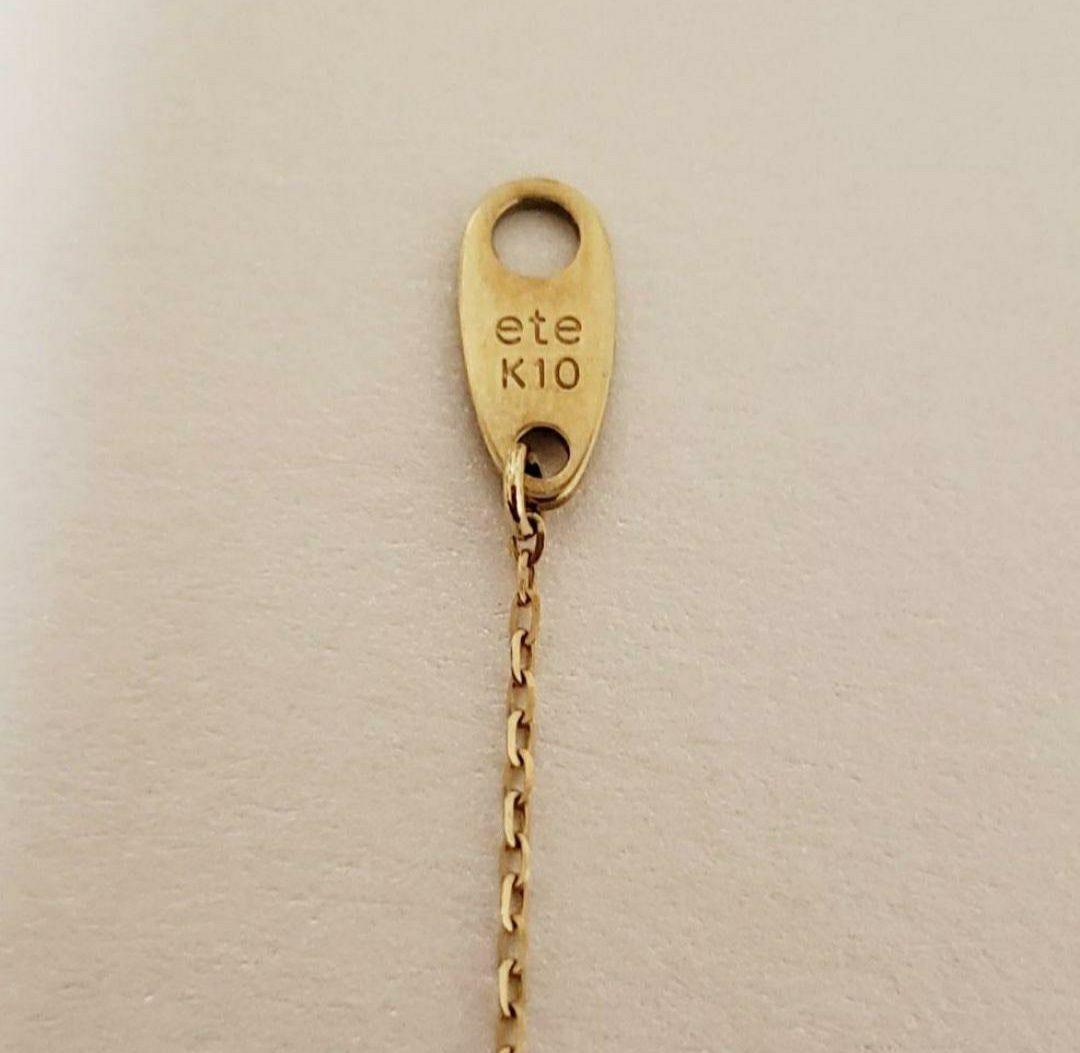 【美品】ete K10YG ダイヤモンド プレート