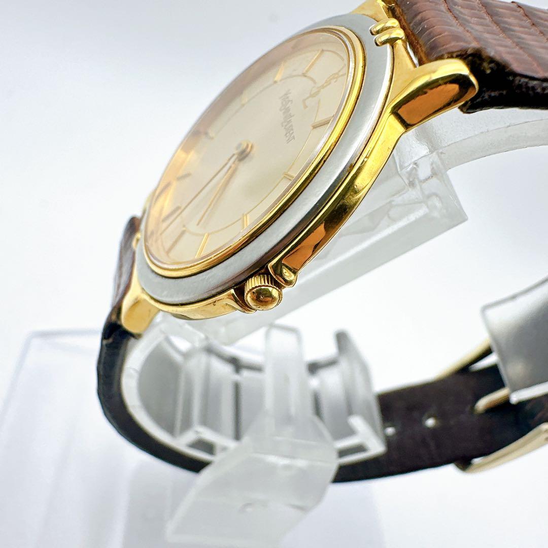 美品 稼動品 イヴサンローラン レディース腕時計 ゴールド レア キレイめ