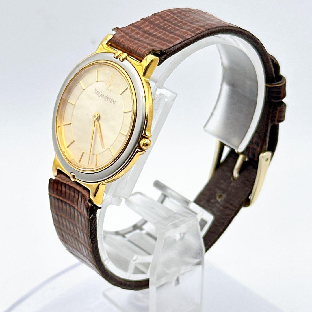 美品 稼動品 イヴサンローラン レディース腕時計 ゴールド レア キレイめ