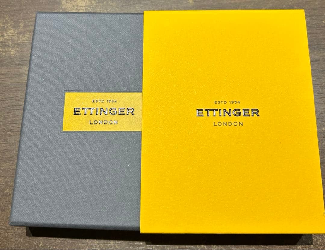 ETTINGER キーリング・キーホルダー 3連 紺色