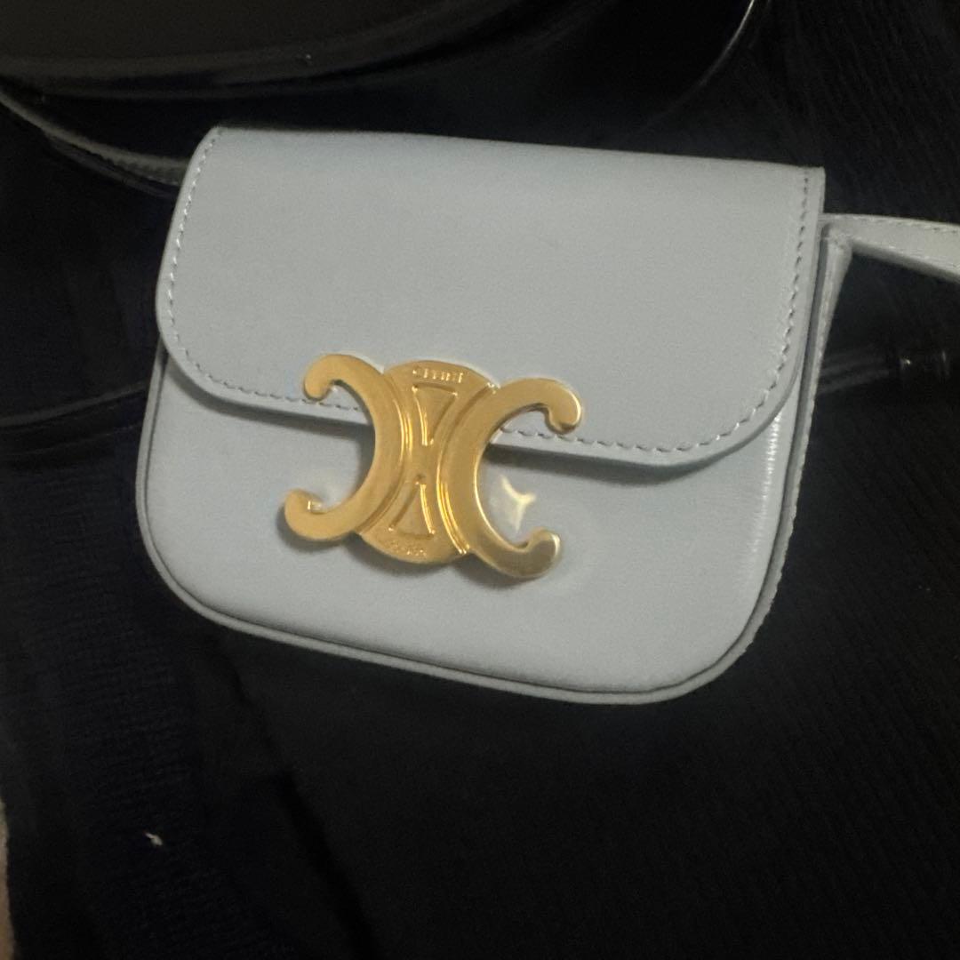 CELINE ミニ クロード カーフスキン ショルダーバッグ