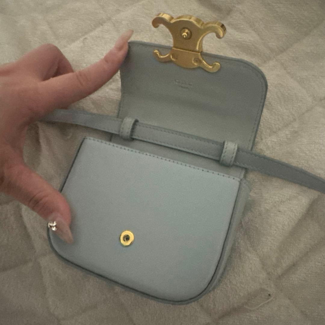 CELINE ミニ クロード カーフスキン ショルダーバッグ