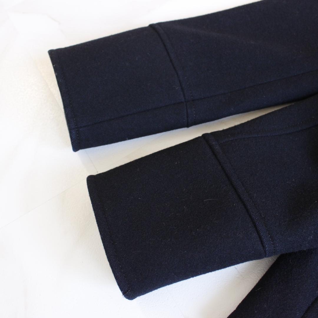 BURBERRY BLACK LABEL 銀ボタンピーコート Mサイズ ネイビー