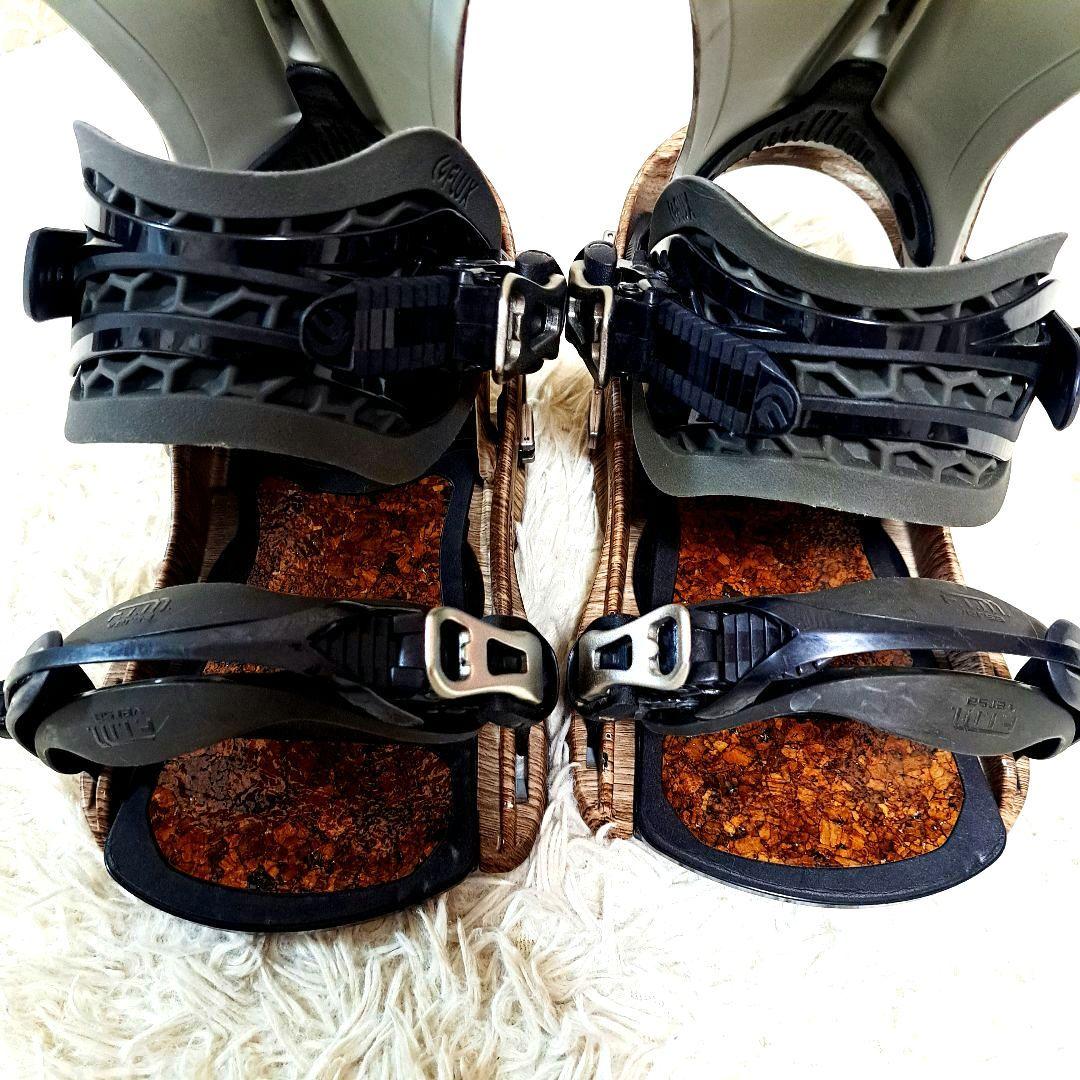 FLUX ビンディング Mサイズ 木目調　[美品] 限定カラー