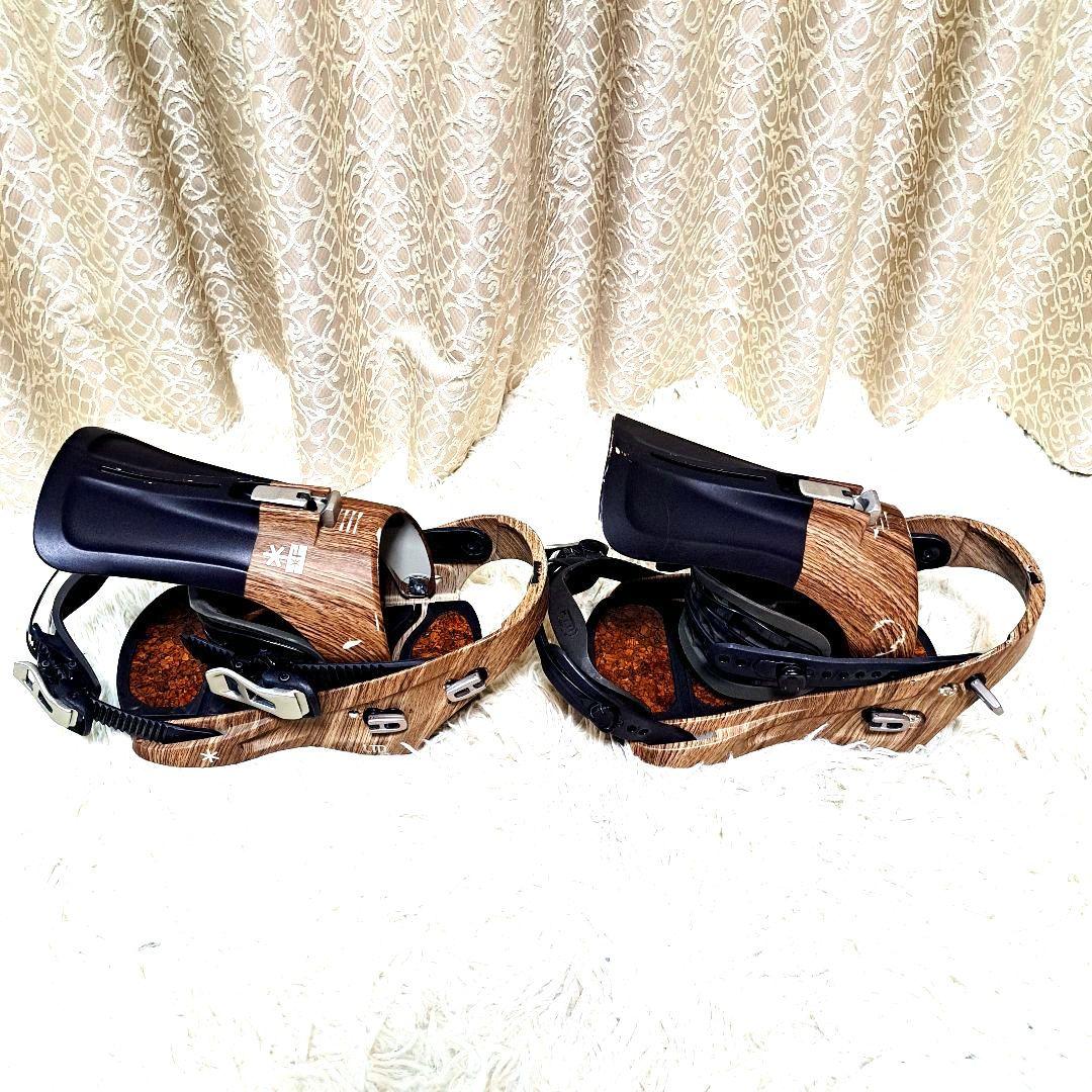 FLUX ビンディング Mサイズ 木目調　[美品] 限定カラー