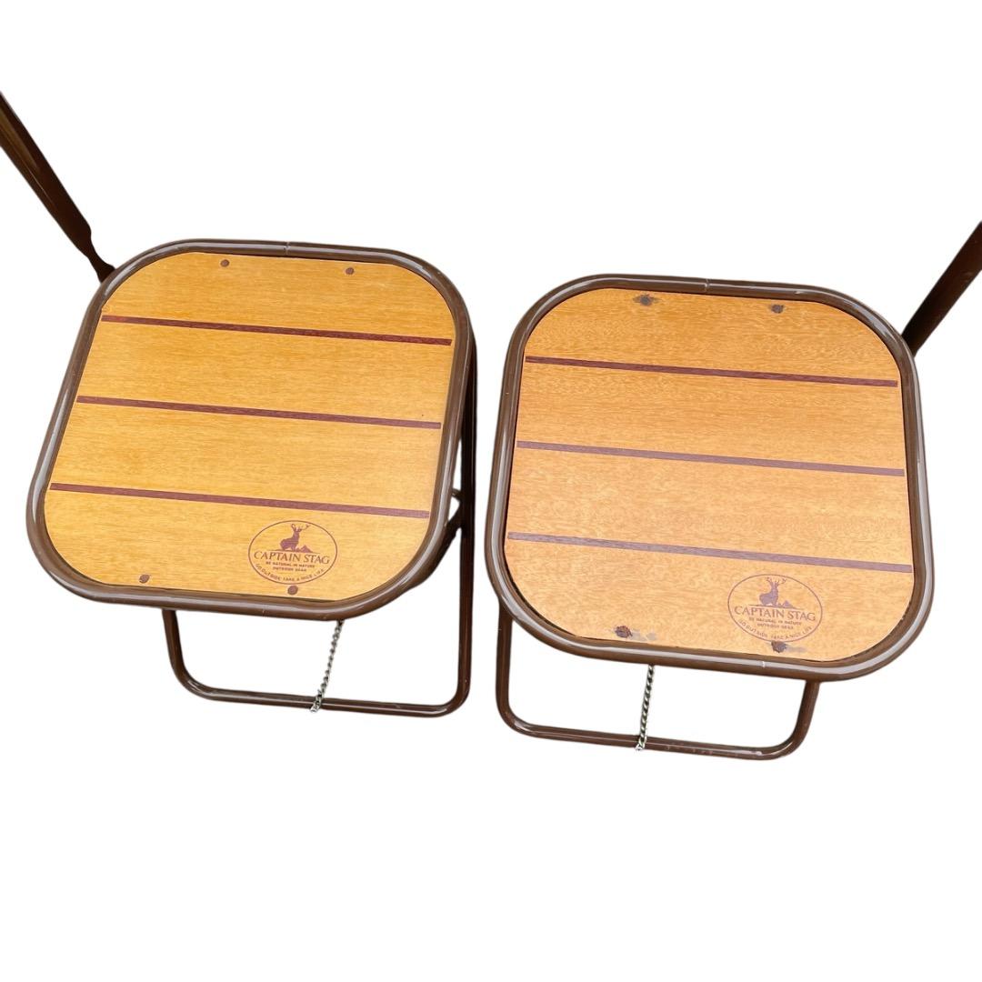 CAPTAIN STAG キャプテンスタッグ 折りたたみウッドテーブル＆チェア