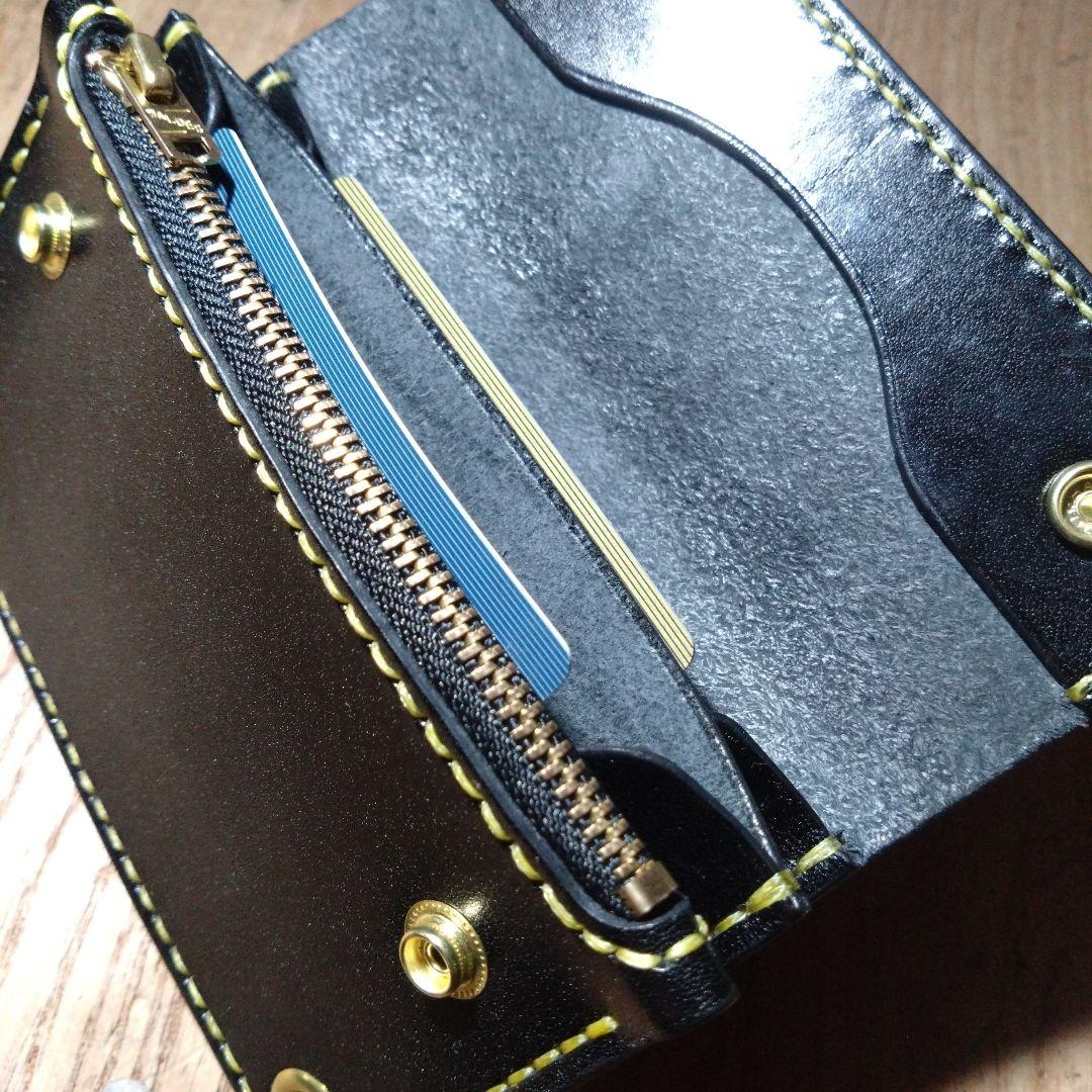 小判カン追加　ミドル　トラッカーウォレット　栃木レザー　ヴォーノアニリン　203