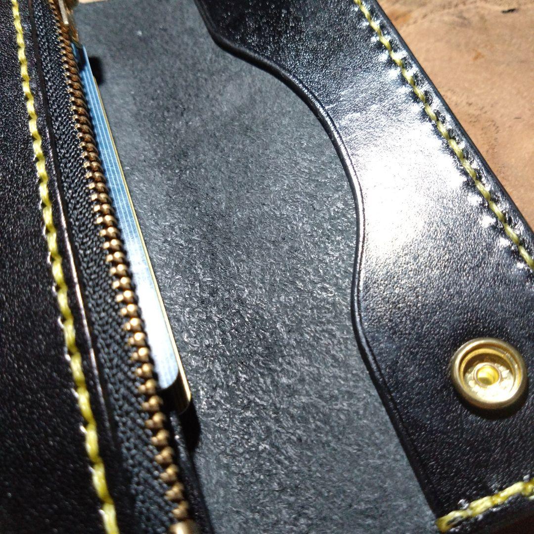 小判カン追加　ミドル　トラッカーウォレット　栃木レザー　ヴォーノアニリン　203