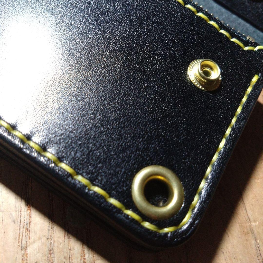 小判カン追加　ミドル　トラッカーウォレット　栃木レザー　ヴォーノアニリン　203