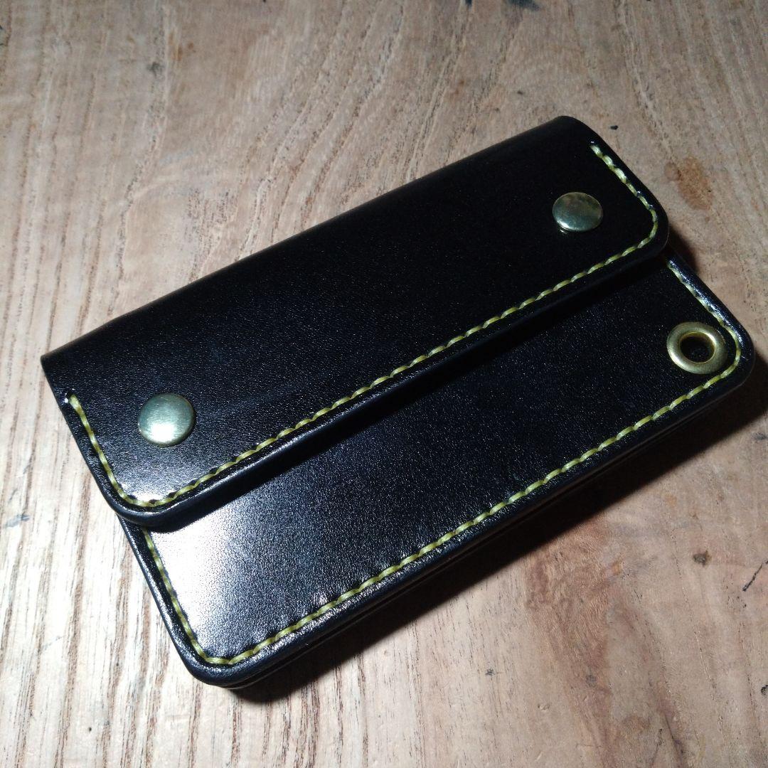小判カン追加　ミドル　トラッカーウォレット　栃木レザー　ヴォーノアニリン　203